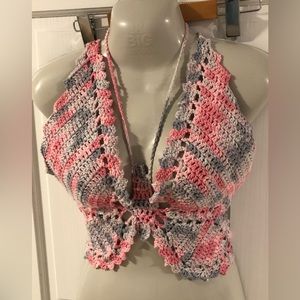 New butterfly crochet top